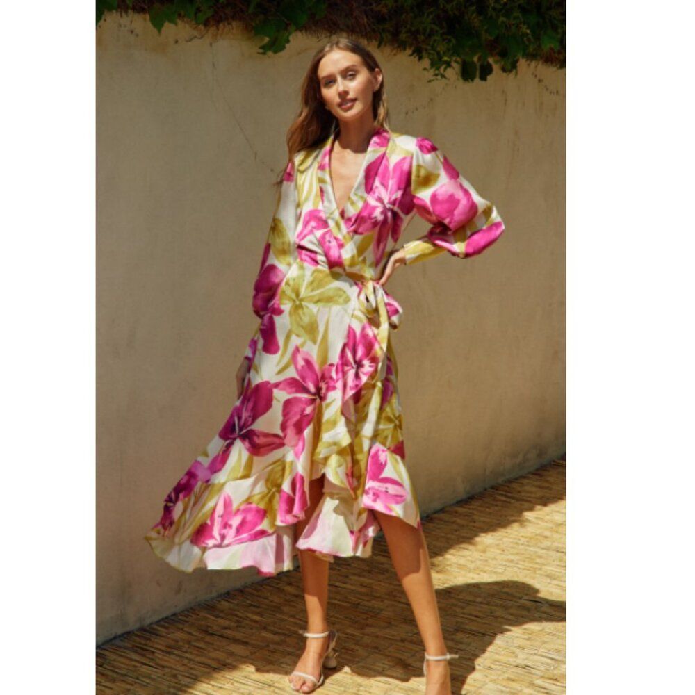 NWT Dress Forum Honeysuckle Wrap Dress